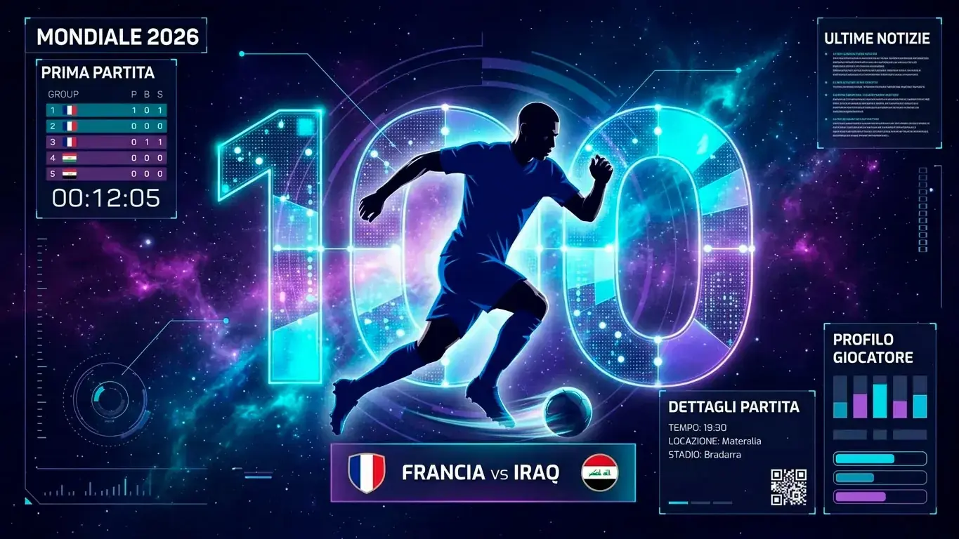 Mbappé e la Francia contro l'Iraq al Mondiale 2026
