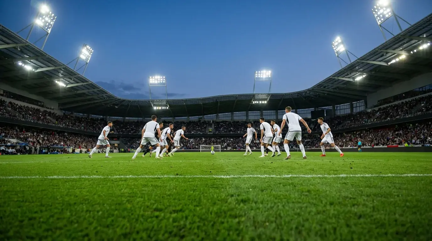 La nazionale tedesca Mannschaft in maglia bianca durante le qualificazioni al Mondiale 2026