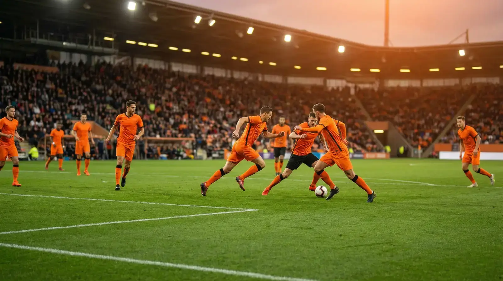 La nazionale dei Paesi Bassi in maglia arancione Oranje per il Mondiale 2026